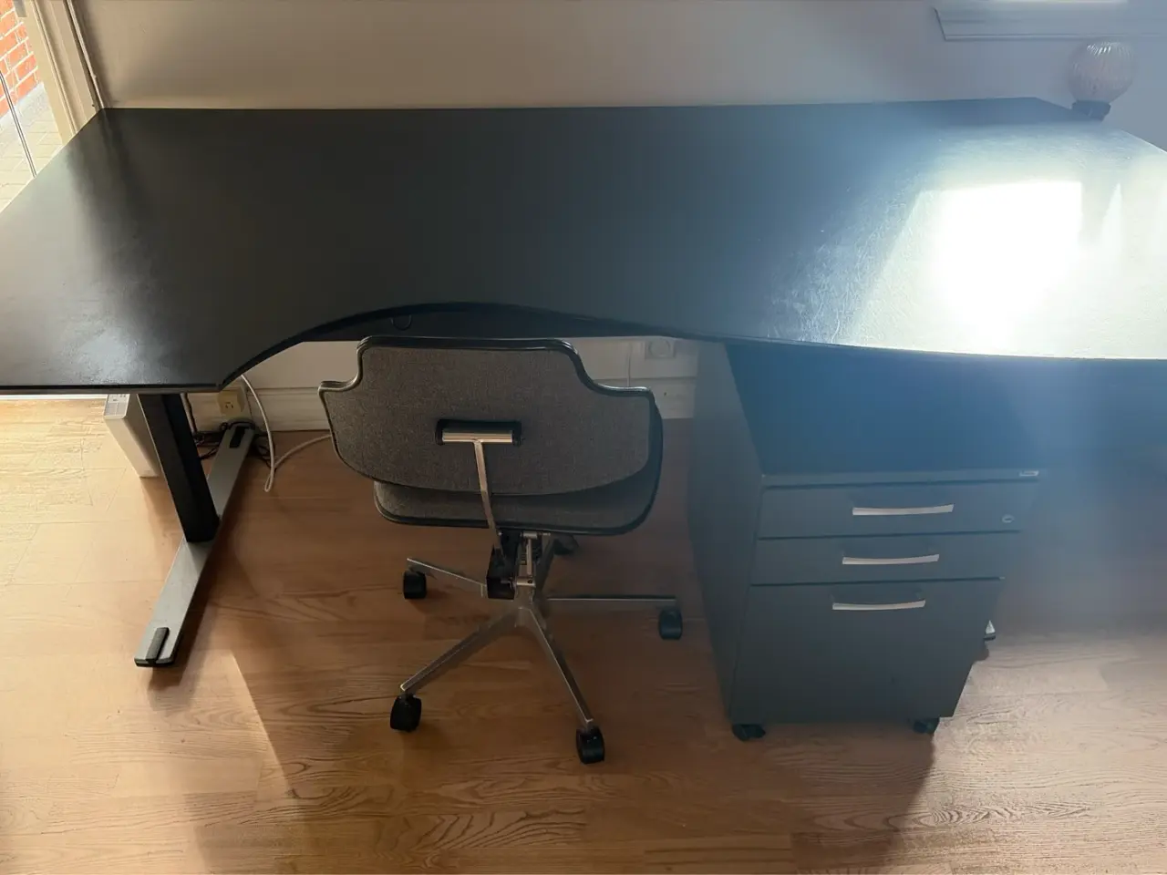 Billede 3 - Dencon hæve-/sænkebord 200 × 100 cm – skuffemodul