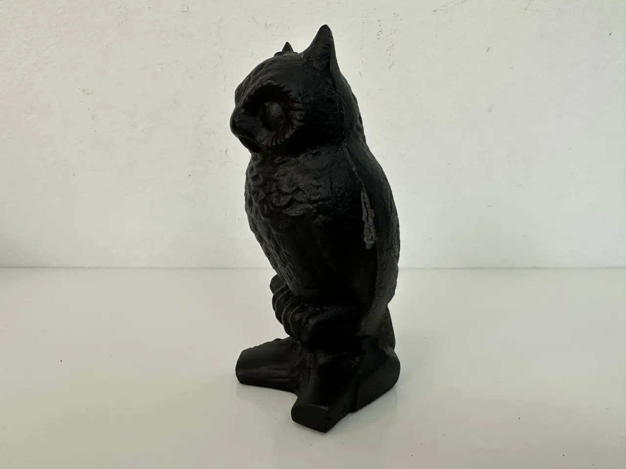 Billede 5 - Ugle figur / bogstøtte i støbejern