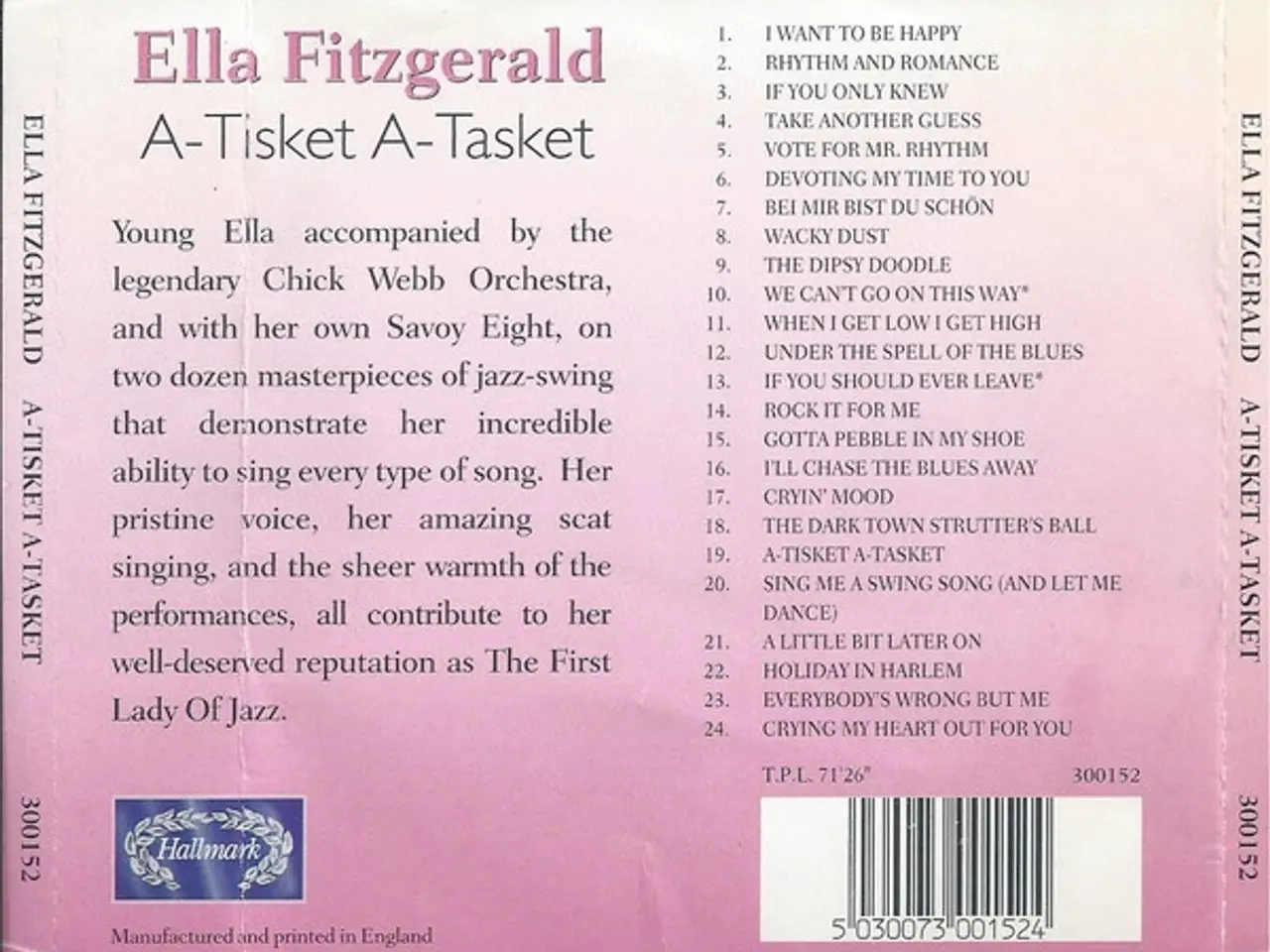 Billede 2 - Ella Fitzgerald – A Tisket A Tasket – CD