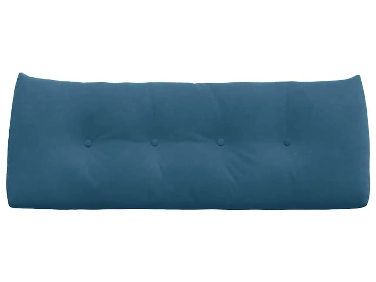 Billede 6 - Rygpude i blå fløjl 120 x 24 x 50 cm