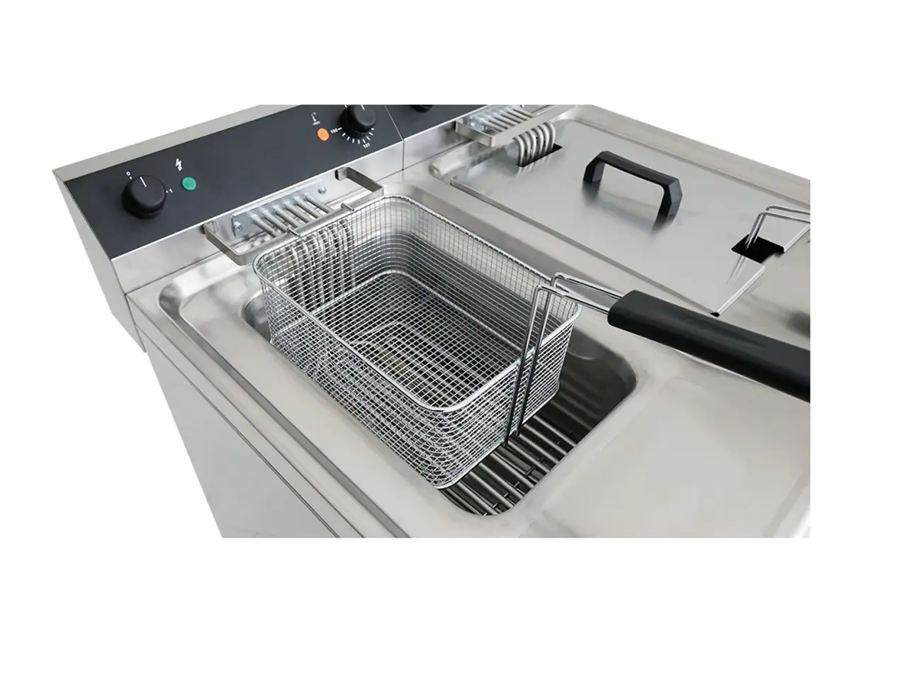 Billede 7 - Industri Dobbelt Frituregryde 2x 12 Liter – 18 kW