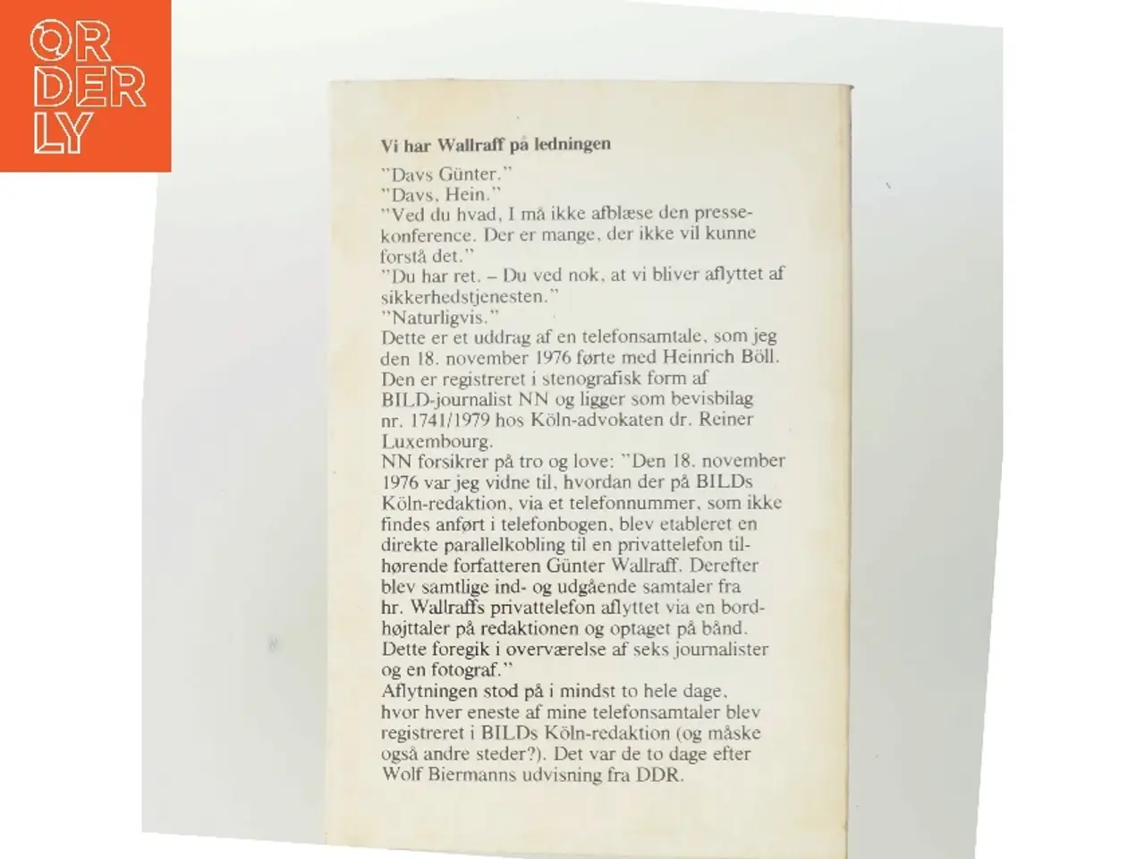 Billede 3 - Anklagens vidner af Günter Wallraff (Bog)