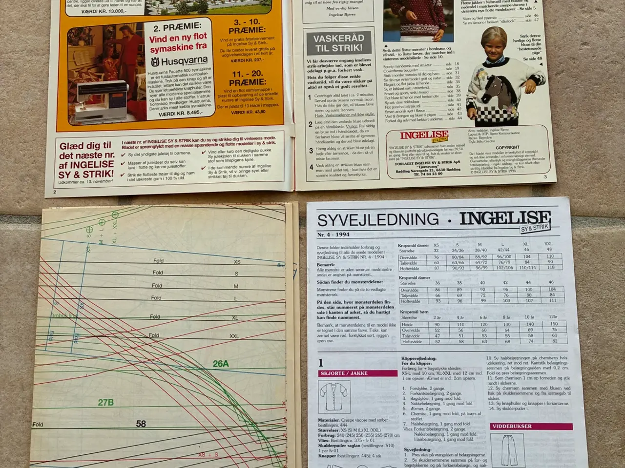 Billede 3 - Ingelise sy & strik blad 1994