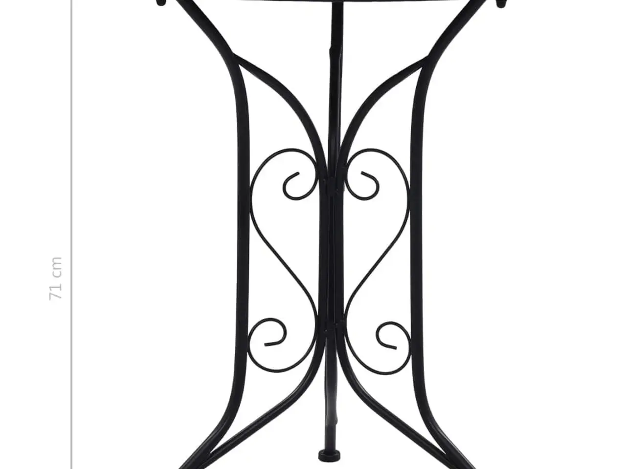 Billede 7 - Bistrobord med mosaikdesign 60 cm keramisk grå