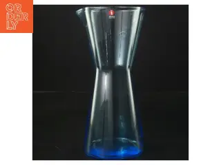 Blå glasvase fra Iittala fra Iittala (str. Ø 10 cm længde 22 cm)