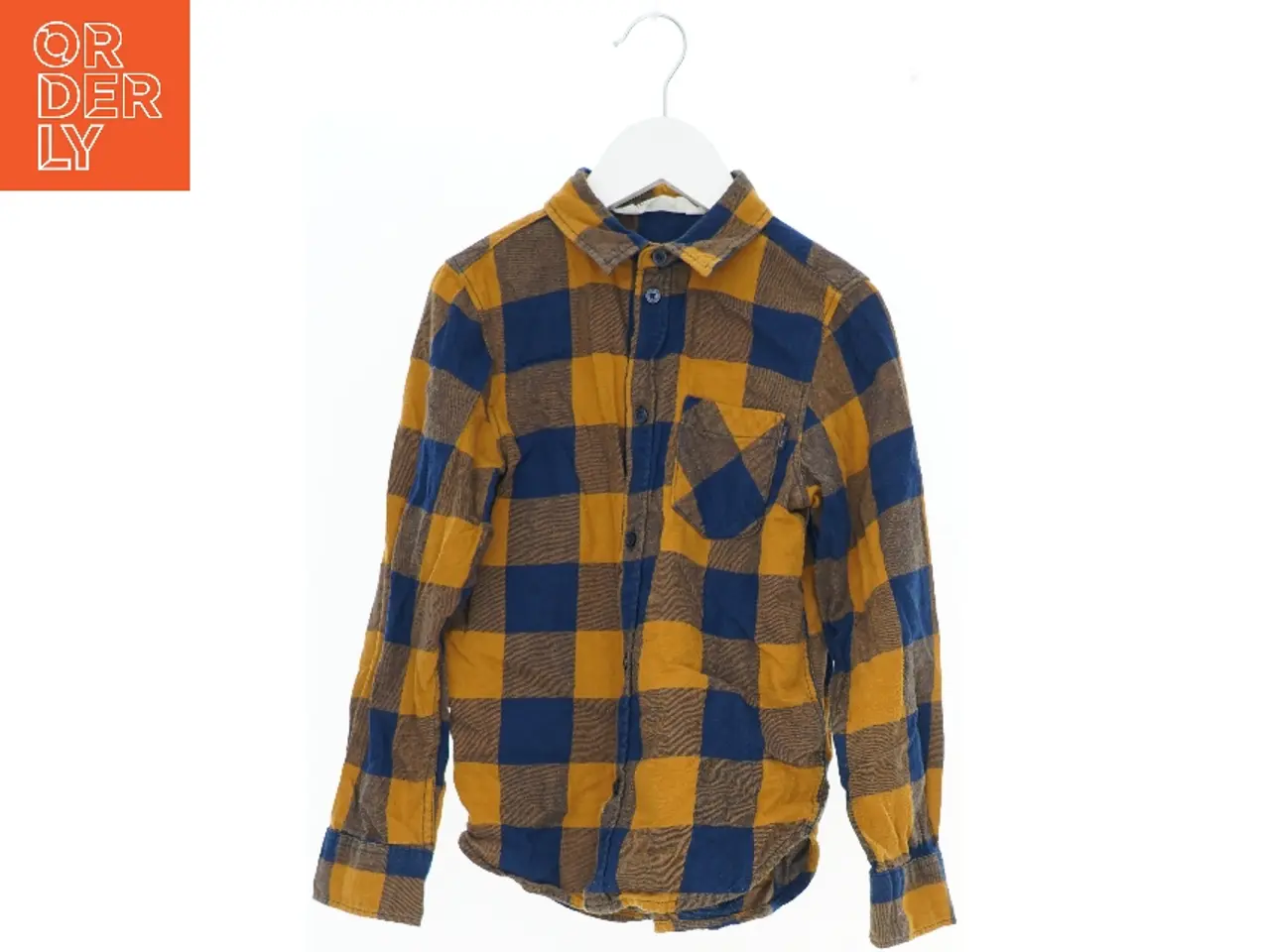 Billede 1 - Skjorte med ternet mønster fra H&M (str. 128)