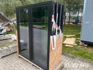 Dobbelt Terrassedøre Krone 4 styk
