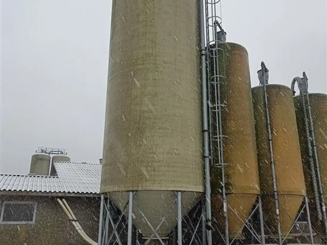 Billede 2 - - - - Silo 143 m³ med stige, ben højde ca. 230 cm