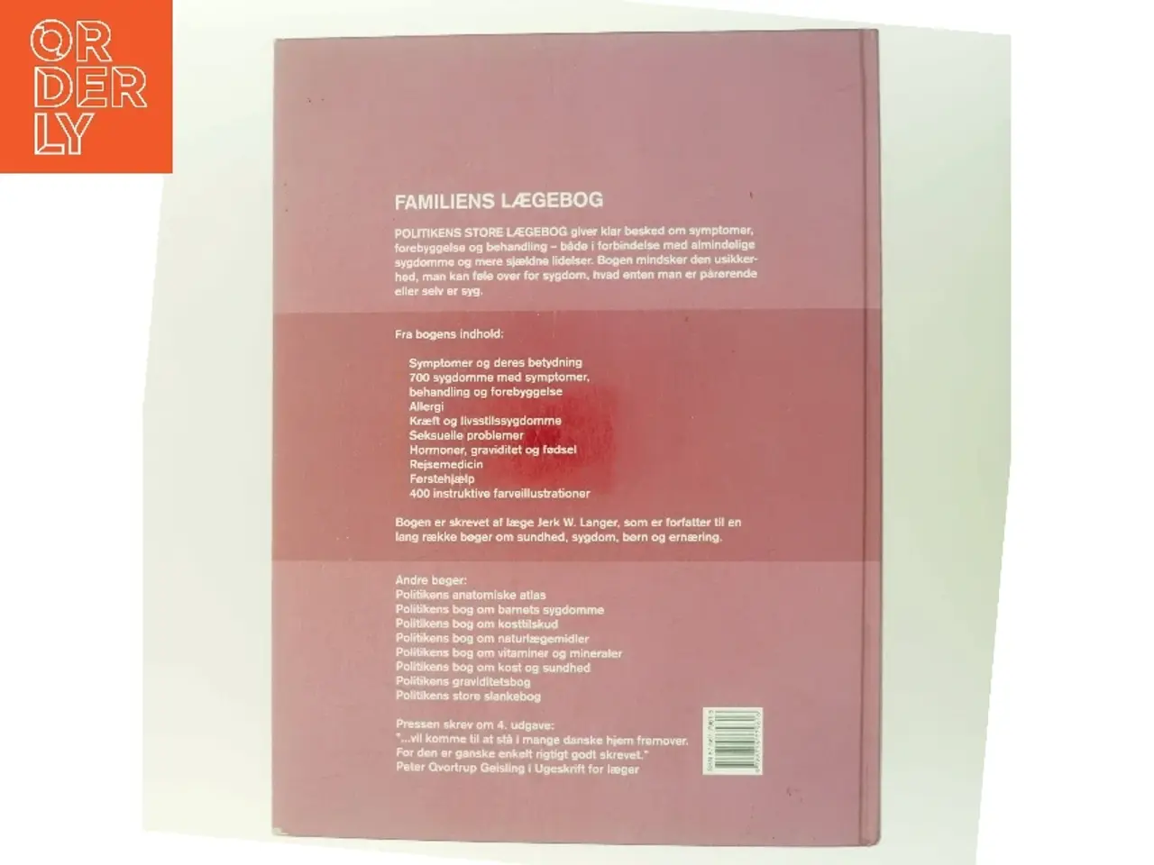 Billede 3 - Politikens store lægebog af Jerk W. Langer (Bog)