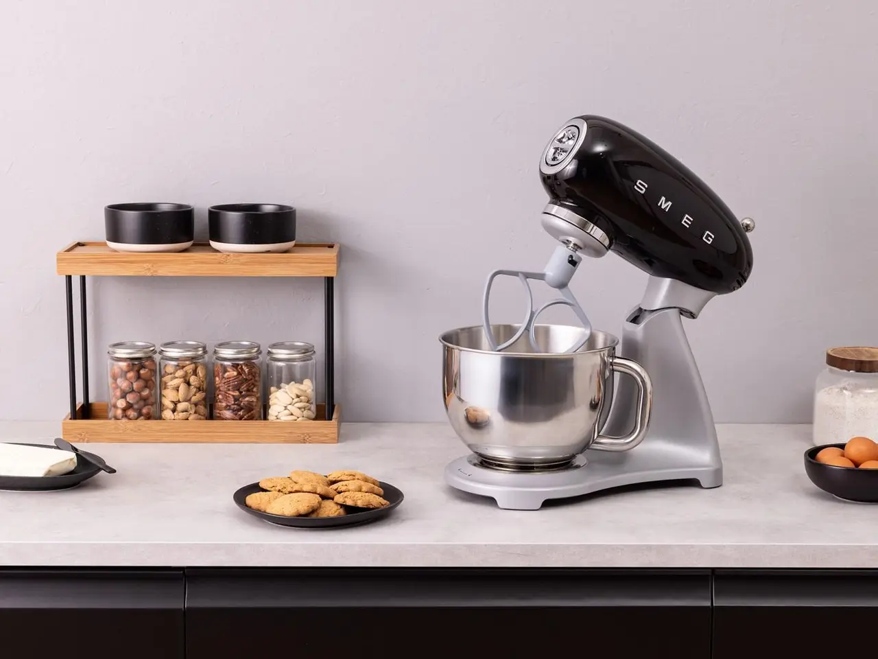 Billede 9 - Køkkenmaskine SMEG SMF04BLEU 4,8 l - sort