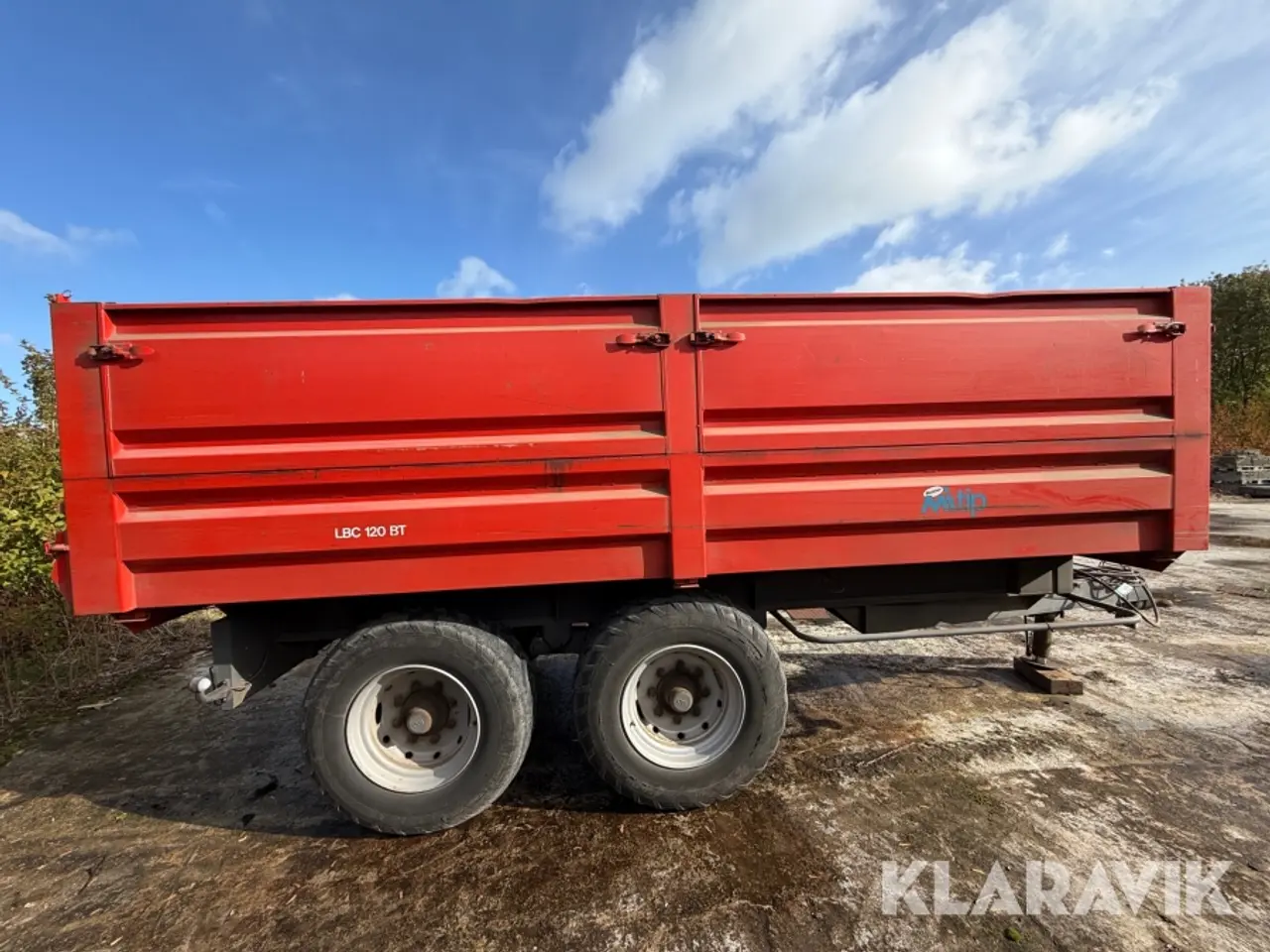 Billede 6 - Tip vogn Kimadan LBC 120 BT med hydraulisk bagsmæk.