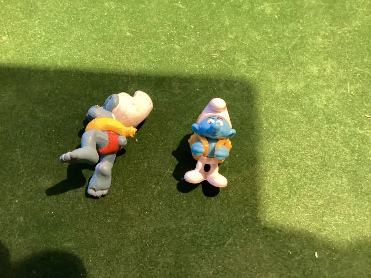 Billede 9 - Smølfer- bamse samt 6 små smølfefigurer