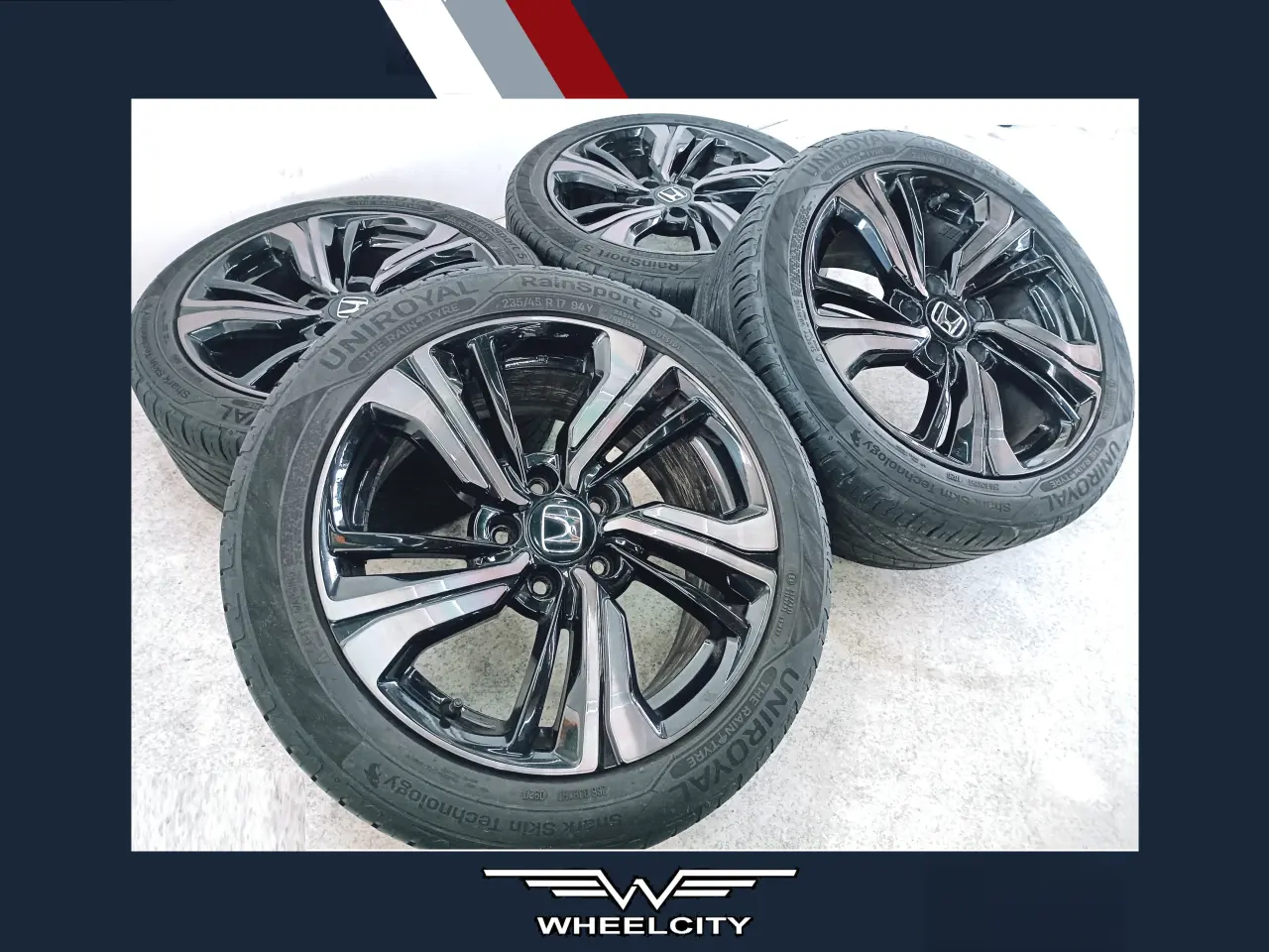 Billede 1 - 5x114,3 17" ET50 nav 64,1ø Honda fælge