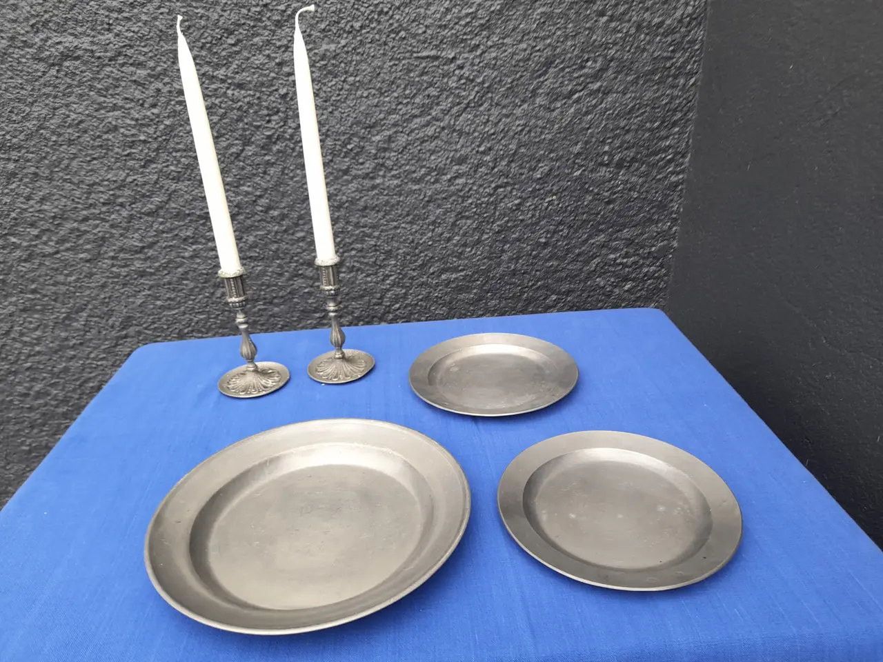 Billede 3 - Tin Stager( Pewter Norway) + tin fade svenske.