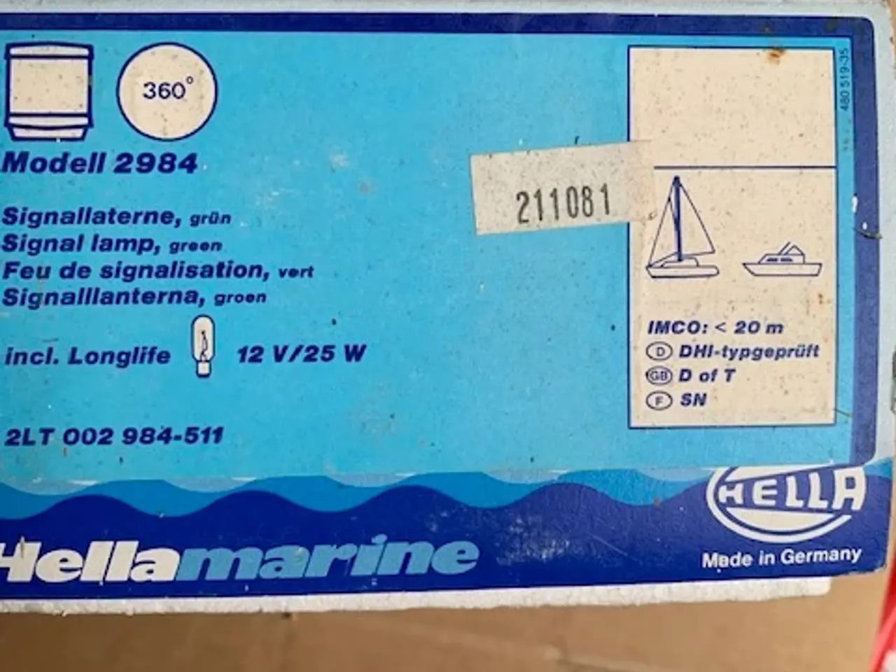Billede 4 - 2 stk Hella 2984 signallanterne, 360 grader