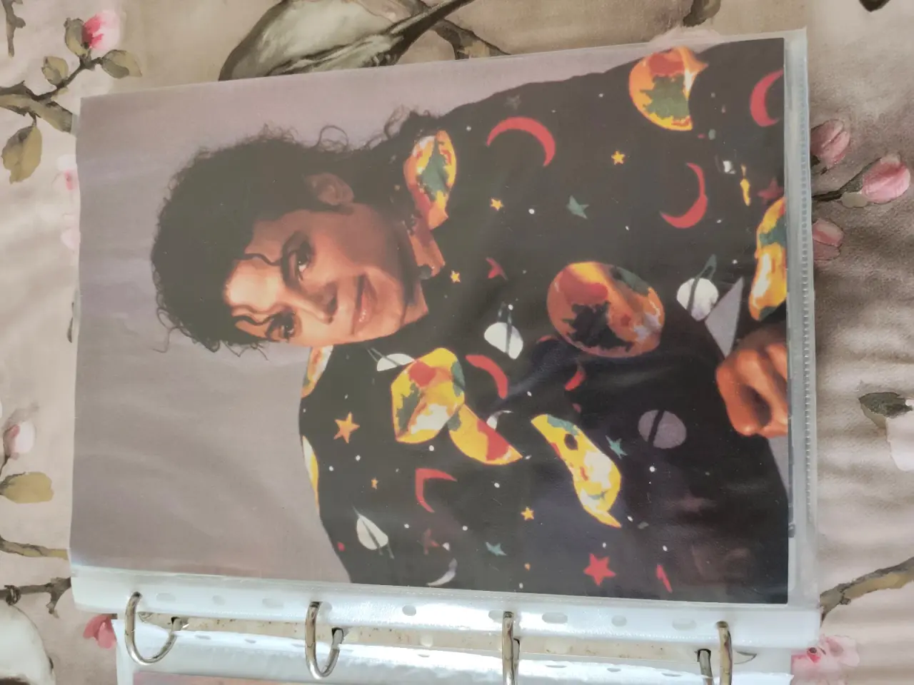 Billede 1 - A4 str billede af en yngre Michael Jackson