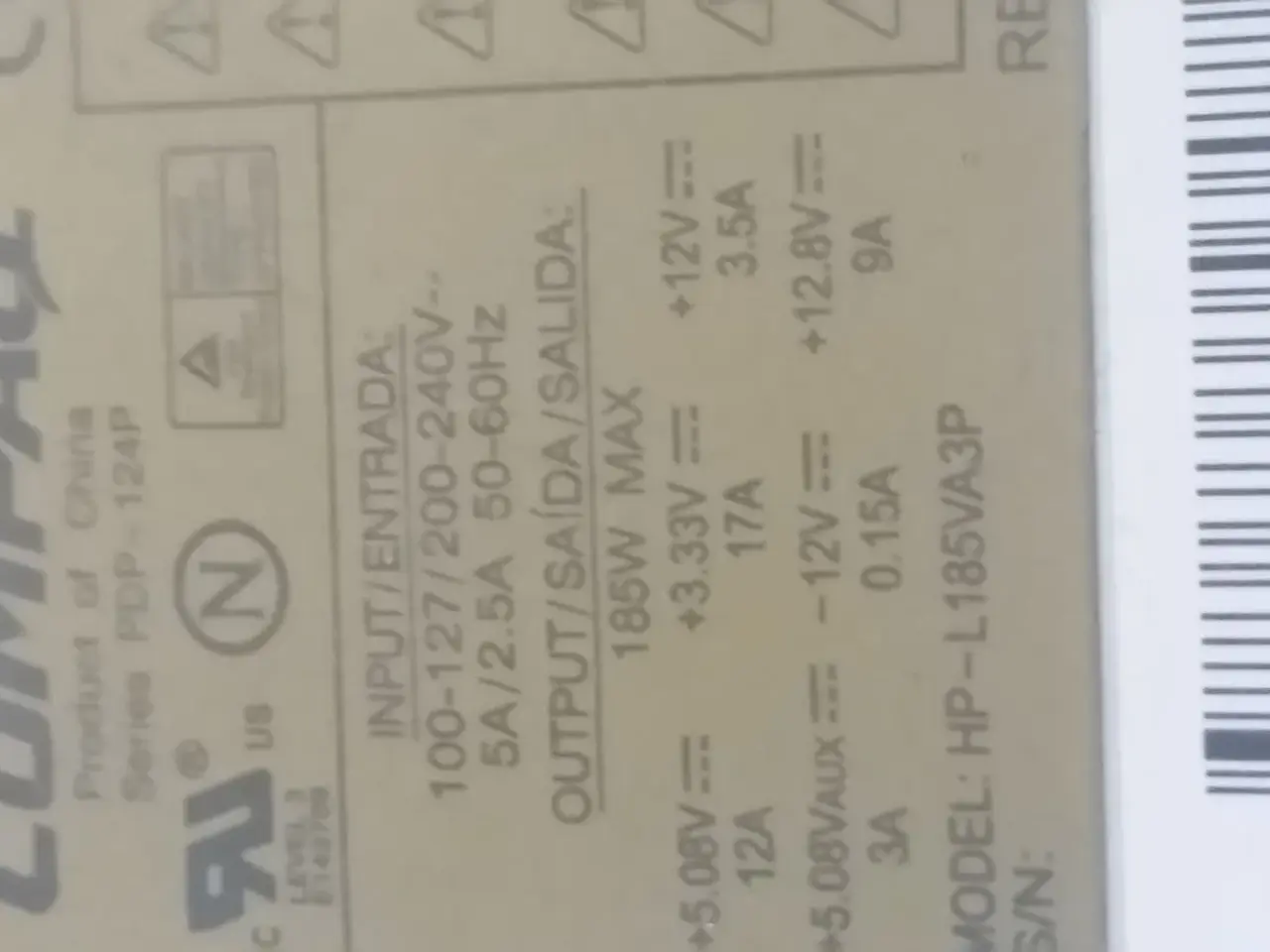Billede 3 - Strømforsyning til hp d530 business.