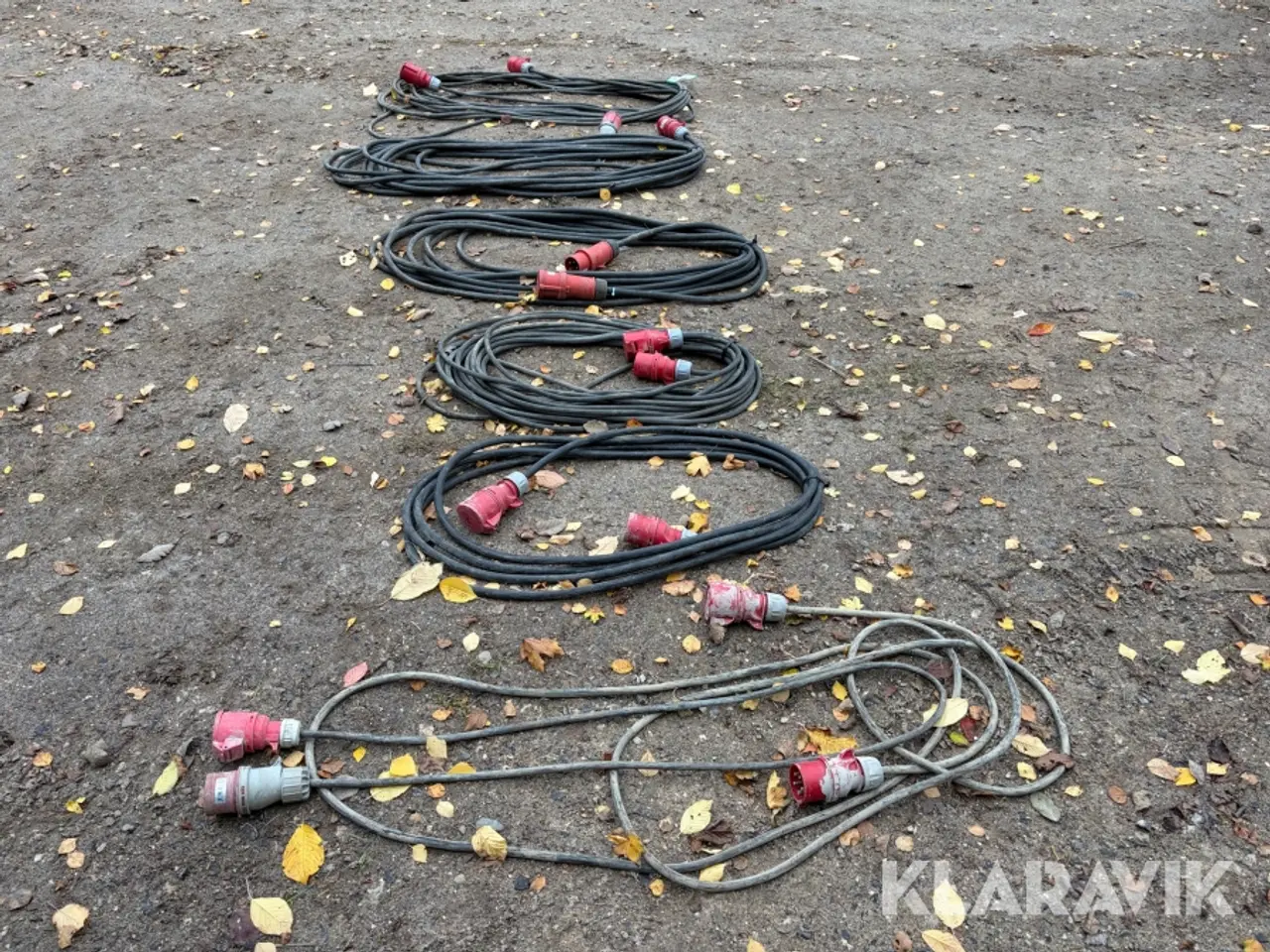 Billede 4 - Kraftkabler Blandet 16 A og 32 A, 7 styk
