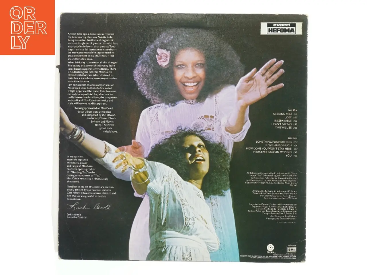 Billede 2 - Natalie Cole LP - Inseparable fra Natalie Cole