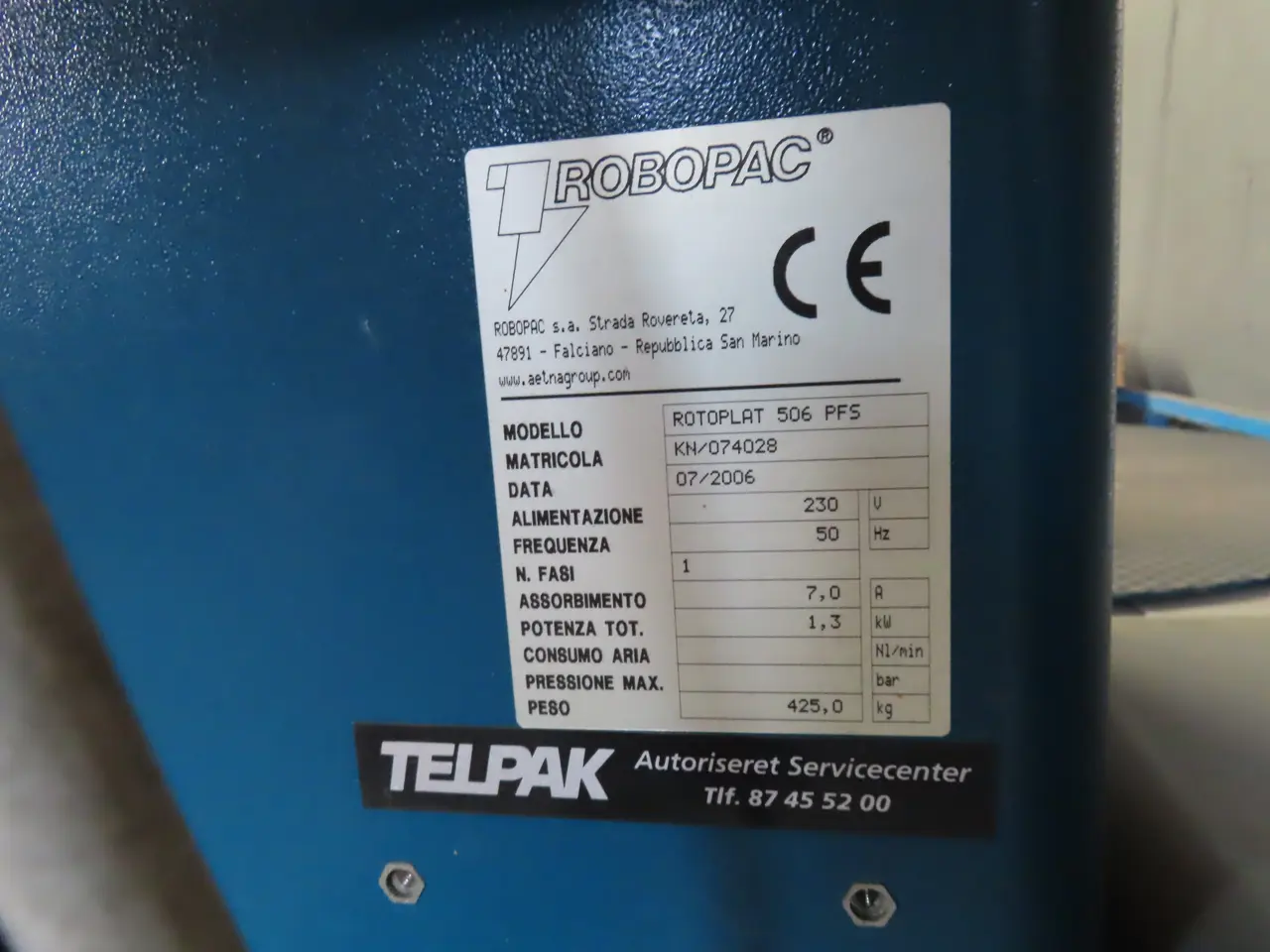 Billede 7 - Folieomvikler ROBOPAC Rotoplat 506 PFS