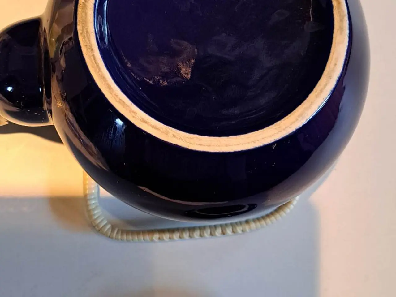 Billede 2 - Tekande i mørk blå porcelæn