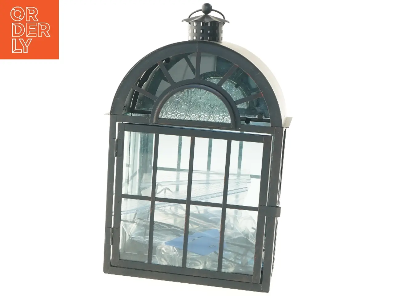 Billede 3 - Sort lanterne (str. 39x24x11 cm)