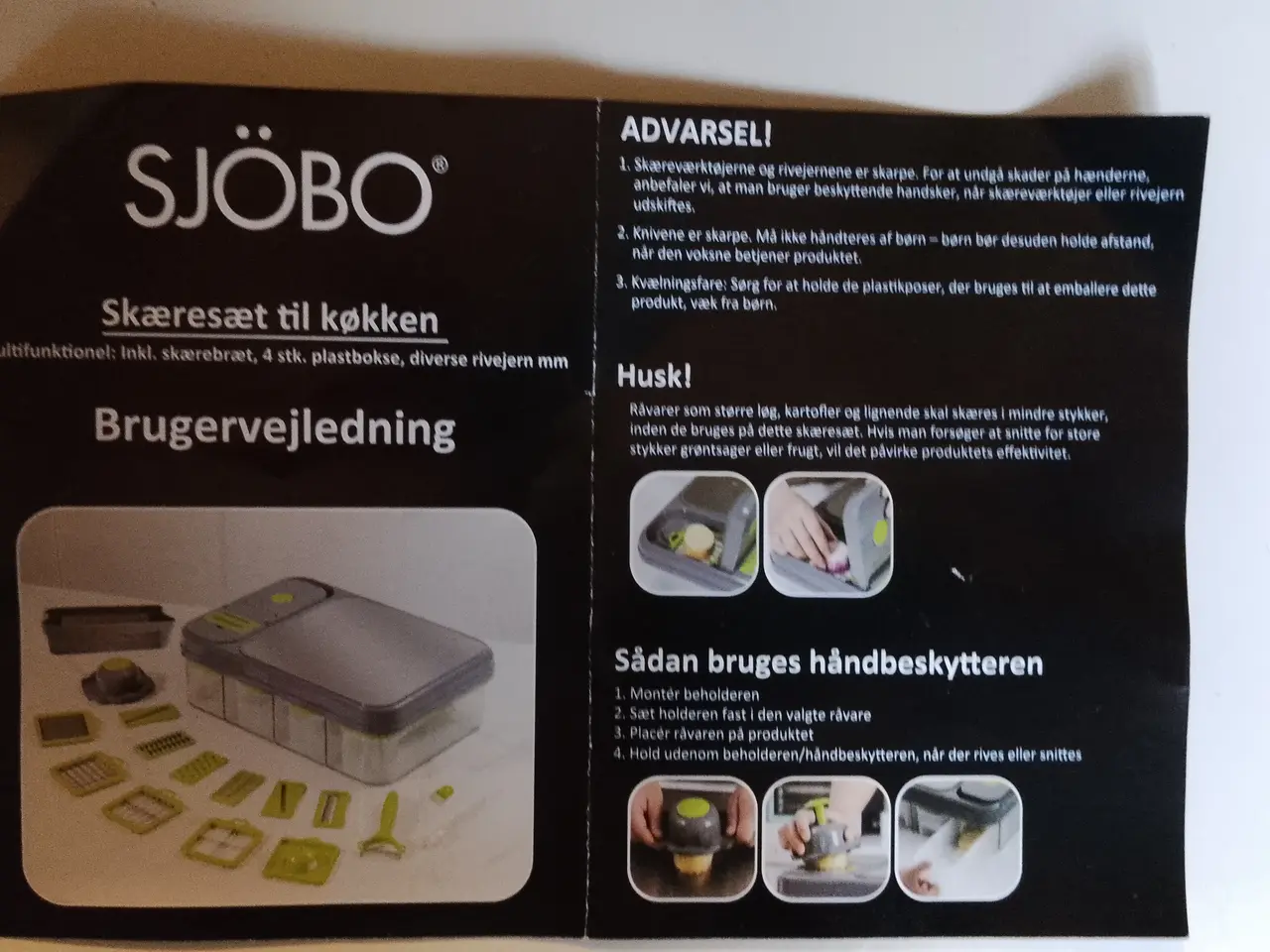 Billede 3 - SJÖBO Multifunktionelt Skæresæt til køkken