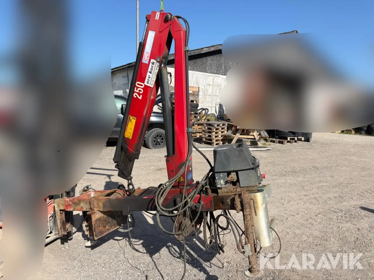 Billede 3 - Kran HMF 252 T2 med 2 udskud - 1 styk