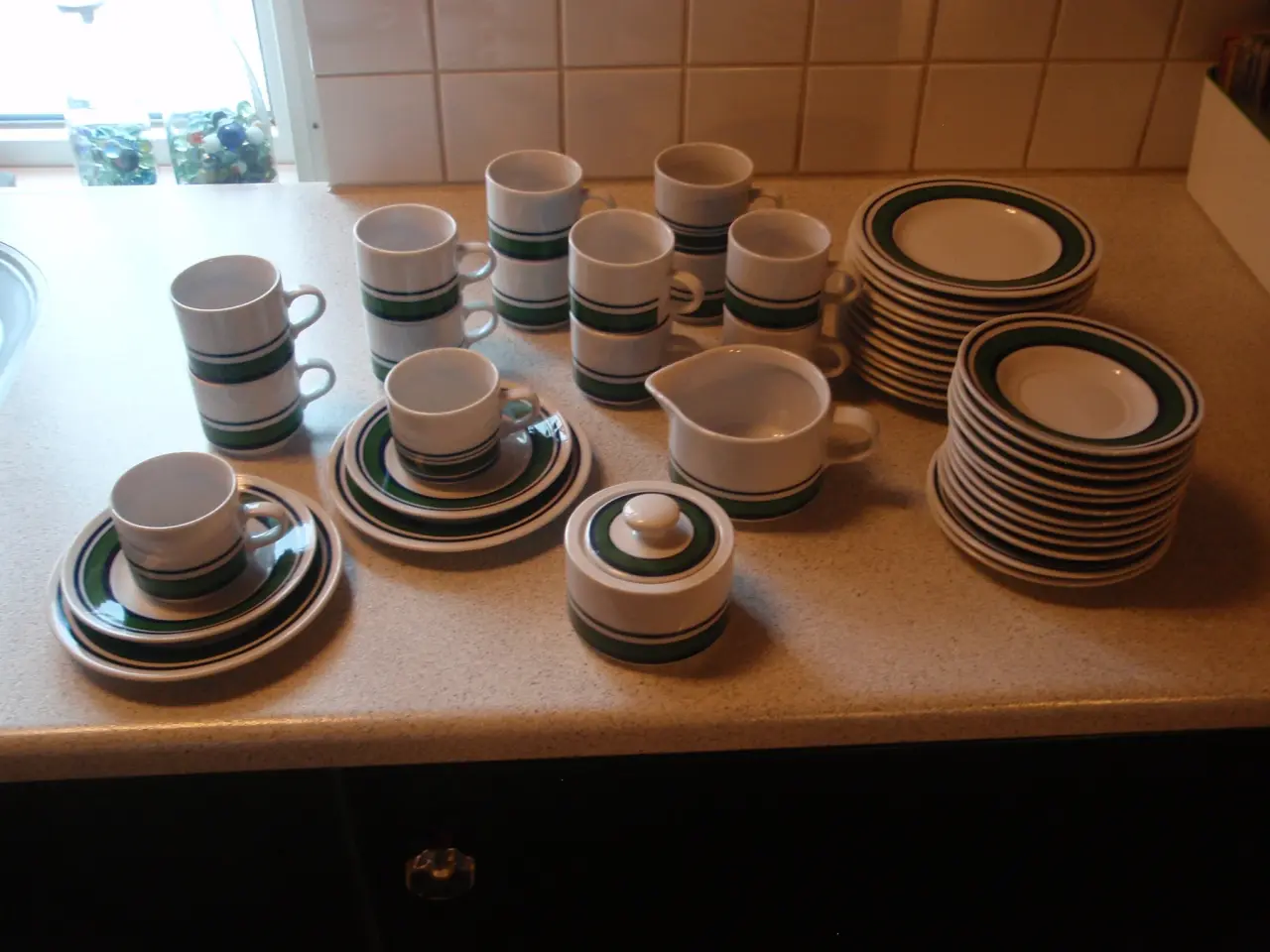 Billede 2 - Grøn retro KAHLA kaffestel