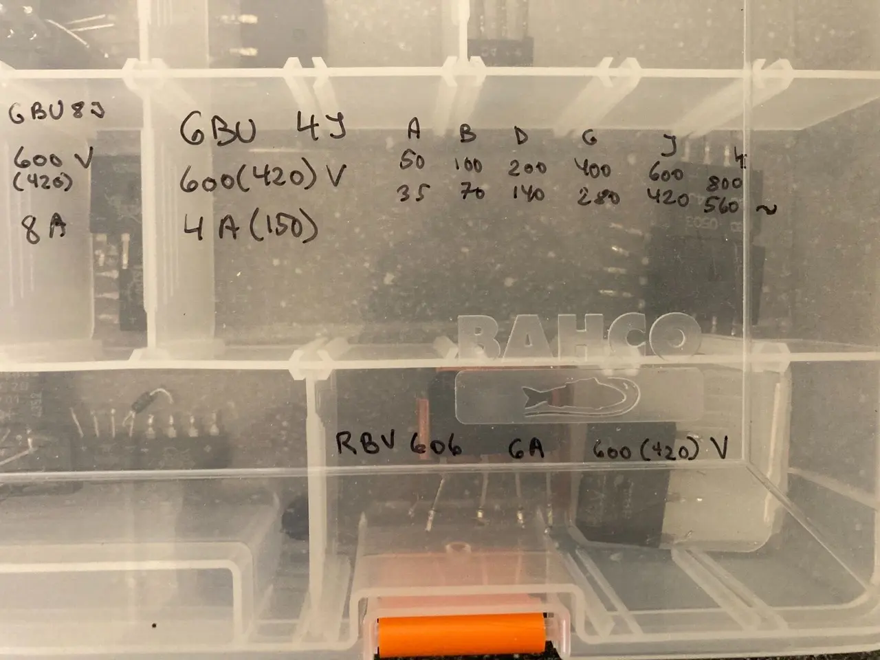 Billede 6 - parti of blandet Bridge Rectifiers in Storage Case