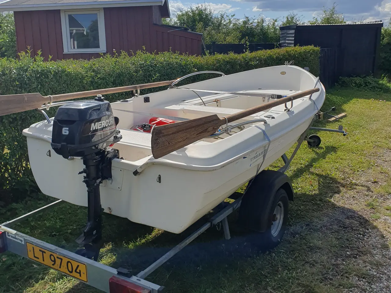 Billede 2 - Texas 370 jolle med motor og trailer