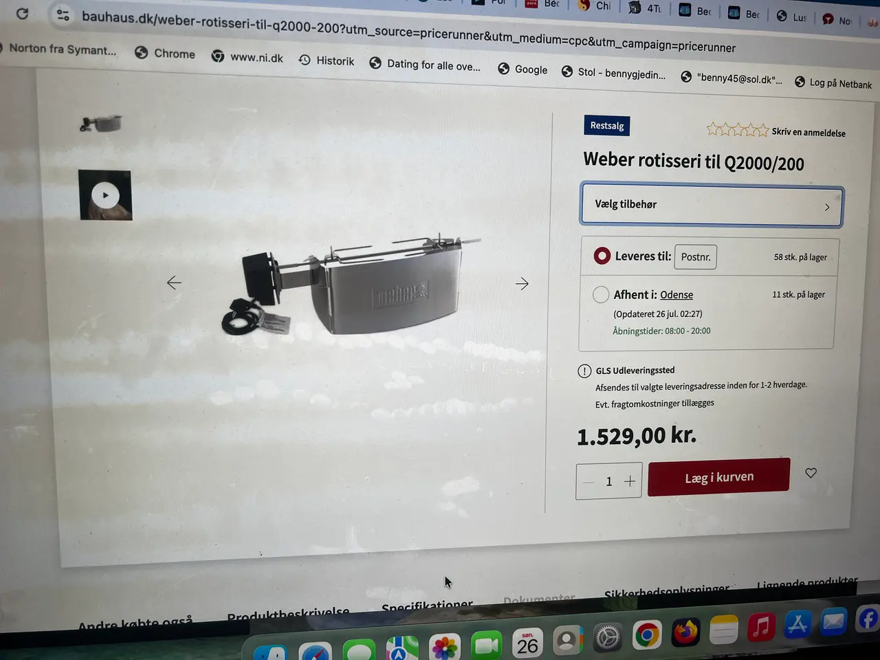 Billede 3 - nyt weber q 3200 tilbehør