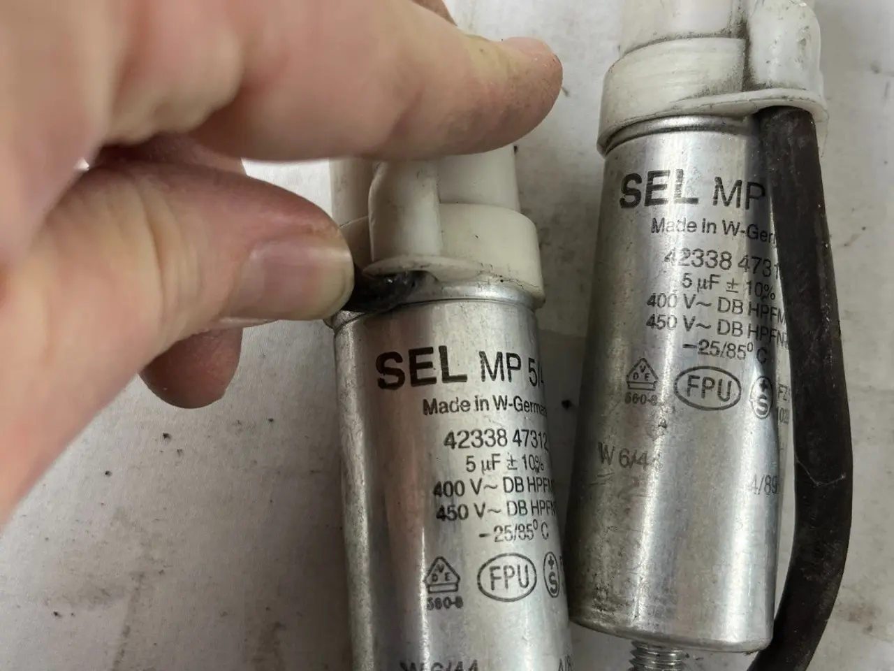 Billede 3 - SEL MP 5/400 5µF 400V–450V Motor Run Capacitors of