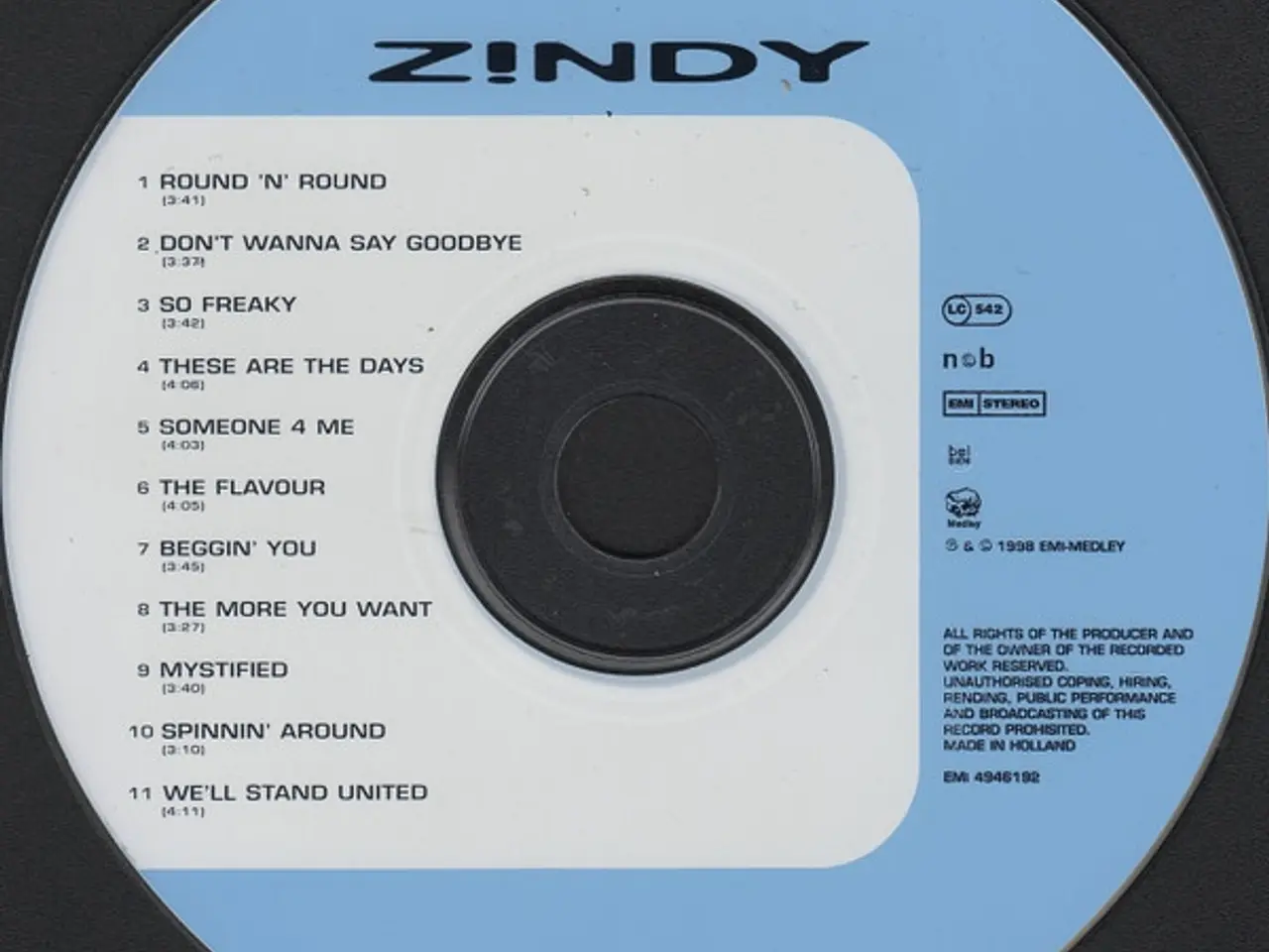 Billede 4 - Zindy – Zindy – CD