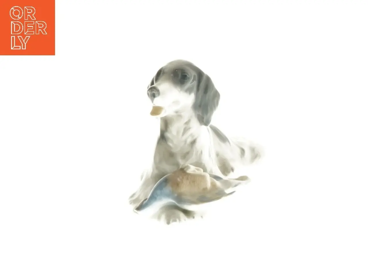 Billede 2 - Porcelænsfigur af jagthund med bytte fra Royal Copenhagen (str. 7x6x16 cm)