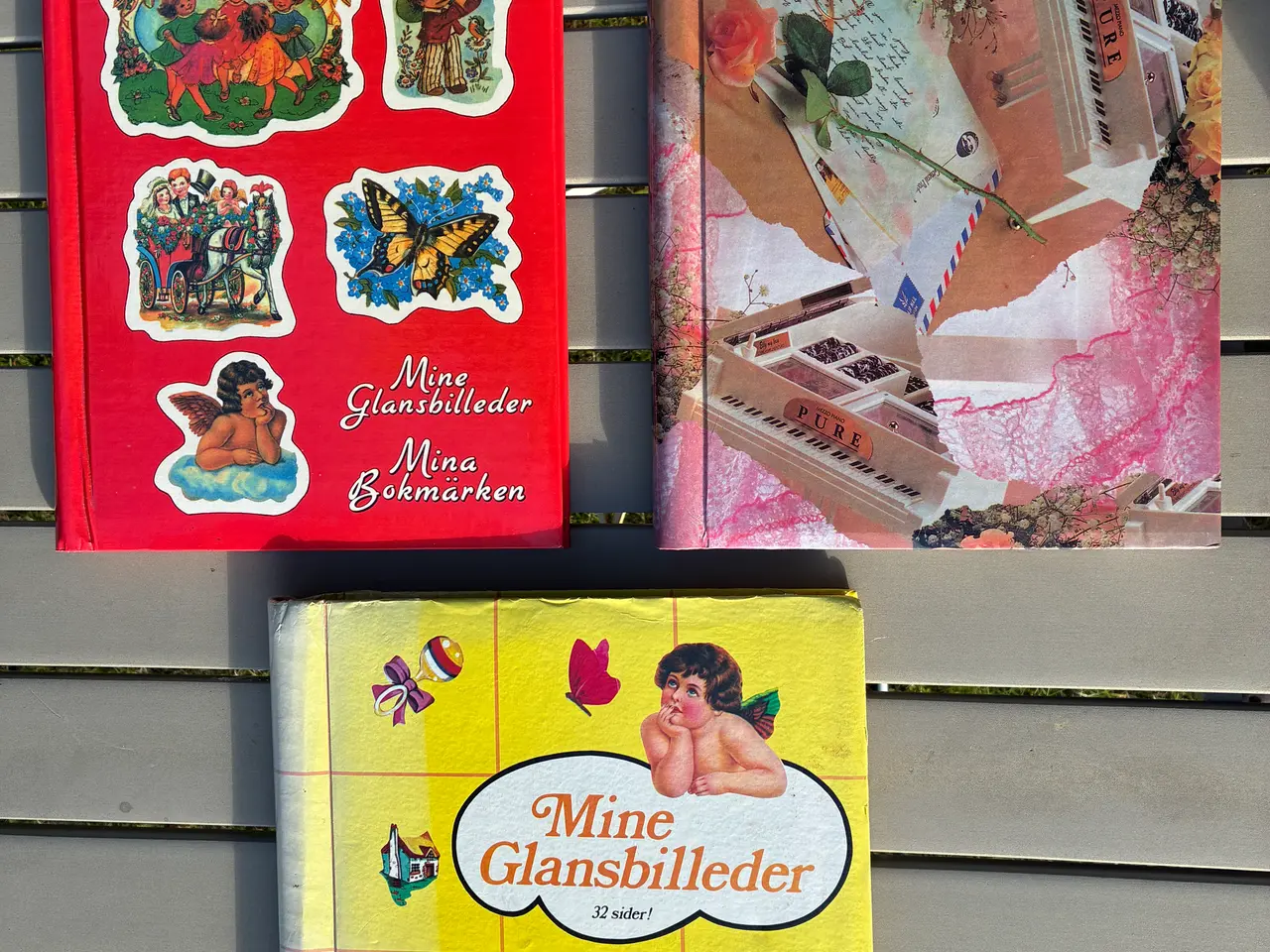 Billede 1 - Gamle glansbilleder i tre albums