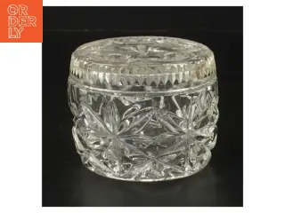 Glas krukke med låg (str. Ø 9 cm)