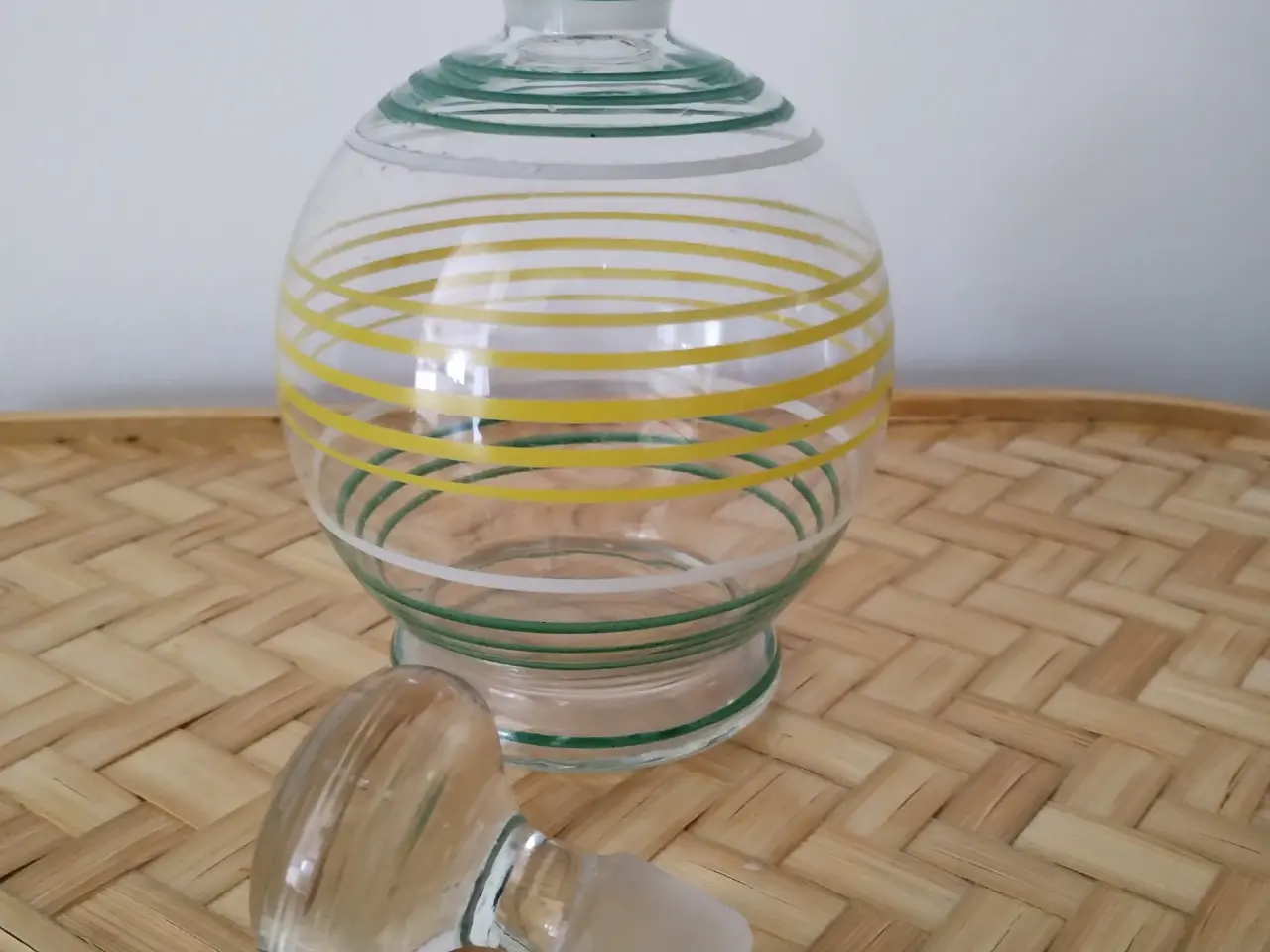 Billede 3 - Gammel vintage glaskaraffel