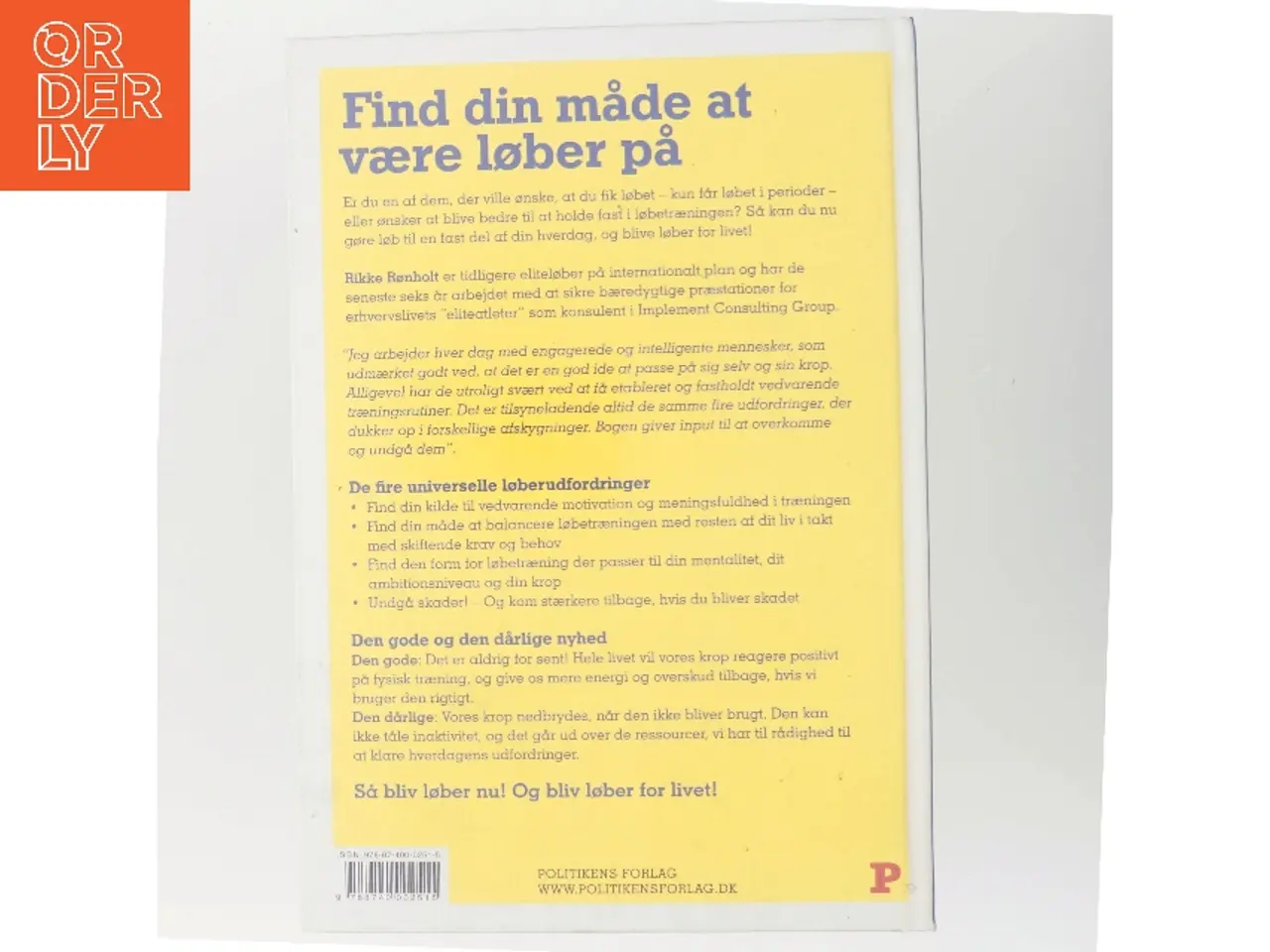 Billede 3 - Bliv løber for livet af Rikke Rønholt (Bog)