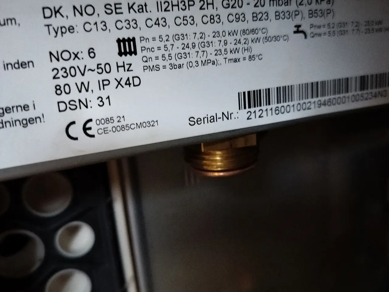 Billede 4 - Vaillant gasfyr og varmtvandsbeholder