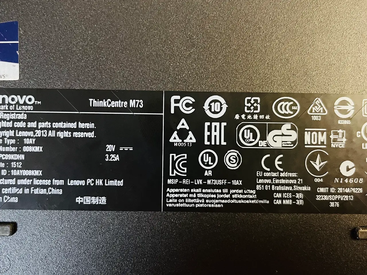 Billede 4 - Mini PC LENOVO ThinkCentre M73