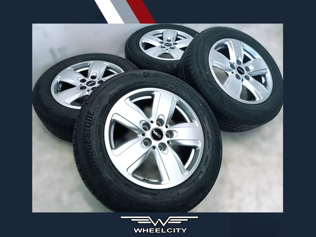 Billede 1 - 5x112 16" ET41 nav 66,6ø MINI sommersæt inkl. TPMS