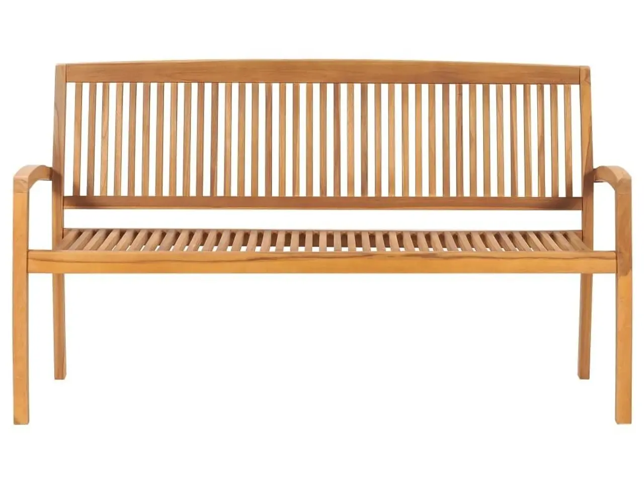 Billede 2 - 3-personers havebænk 159 cm massivt teaktræ