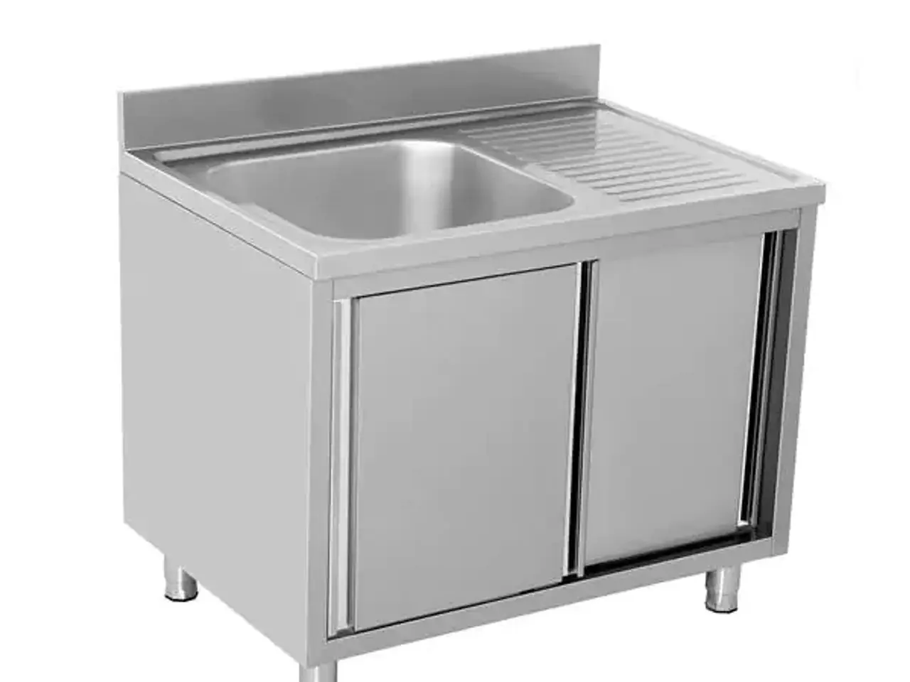 Billede 3 - Stålbord med vask – B1000 x D700 x H850 mm 