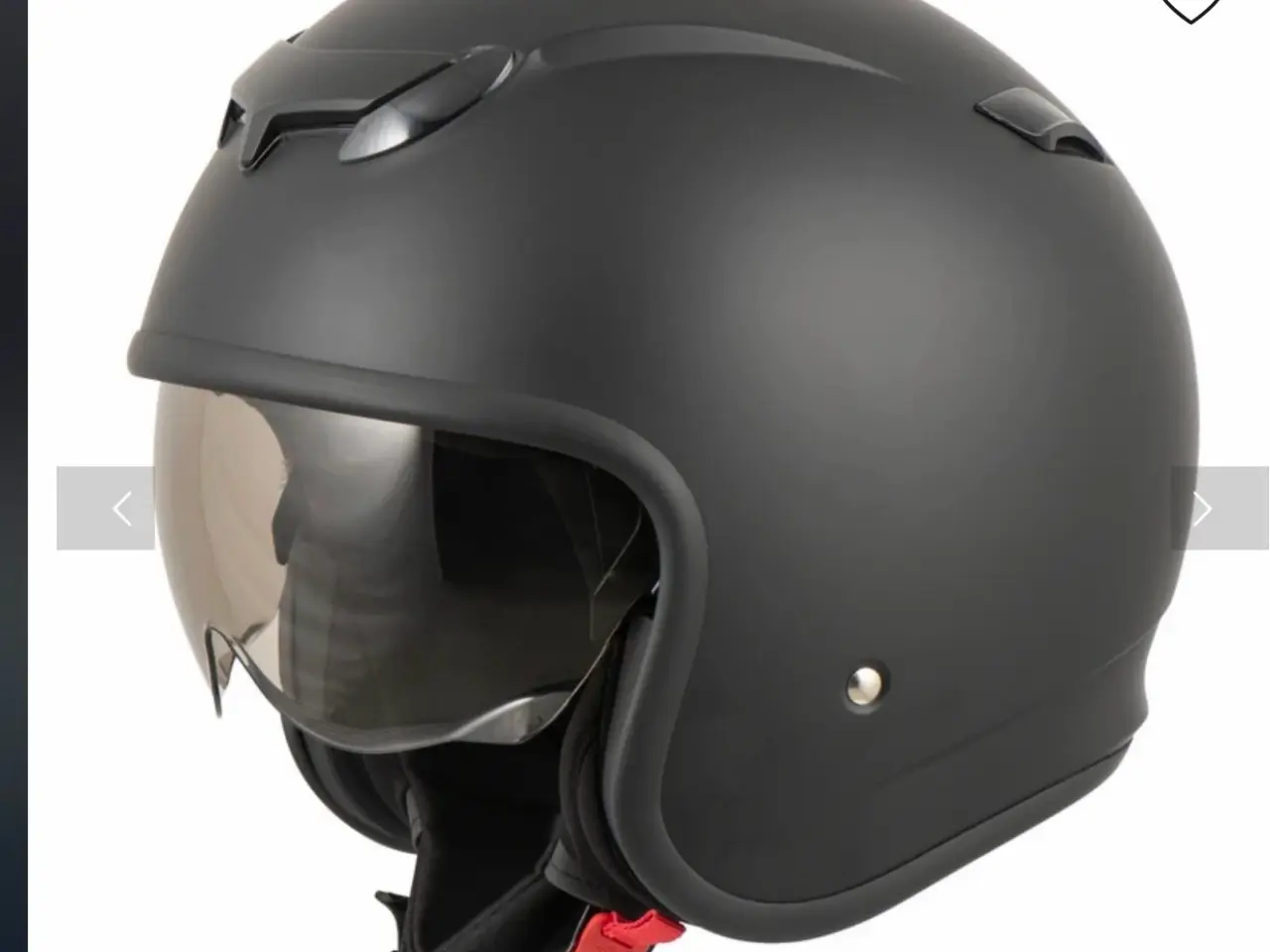 Billede 1 - MTRHelmets jetthjelm sort med visir