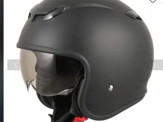 MTRHelmets jetthjelm sort med visir