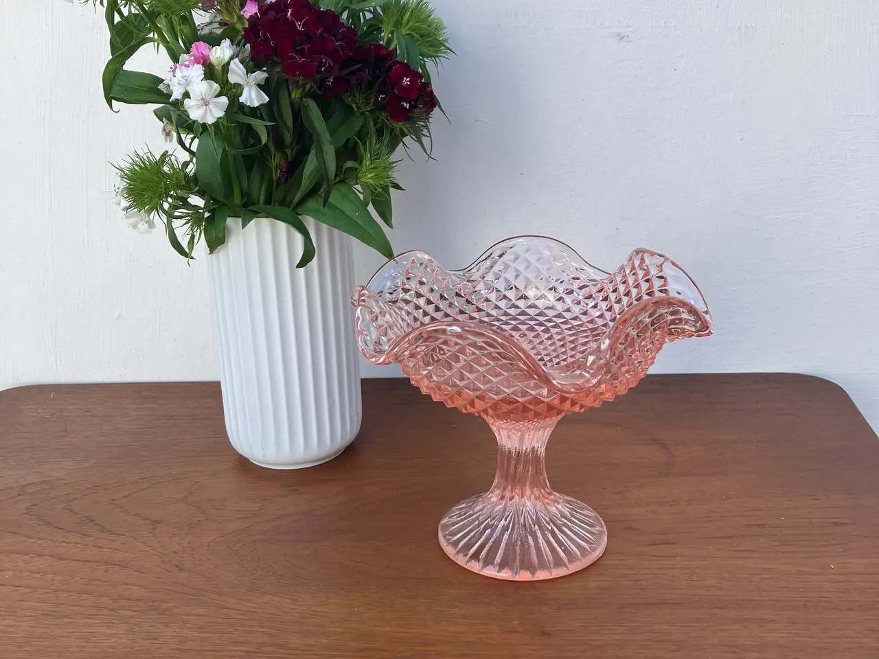 Billede 2 - Smuk vintage glasopsats/slikskål
