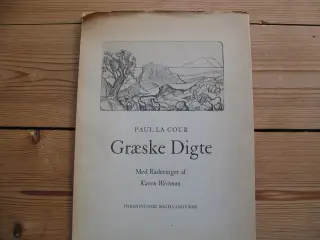 Paul la Cour. Græske Digte