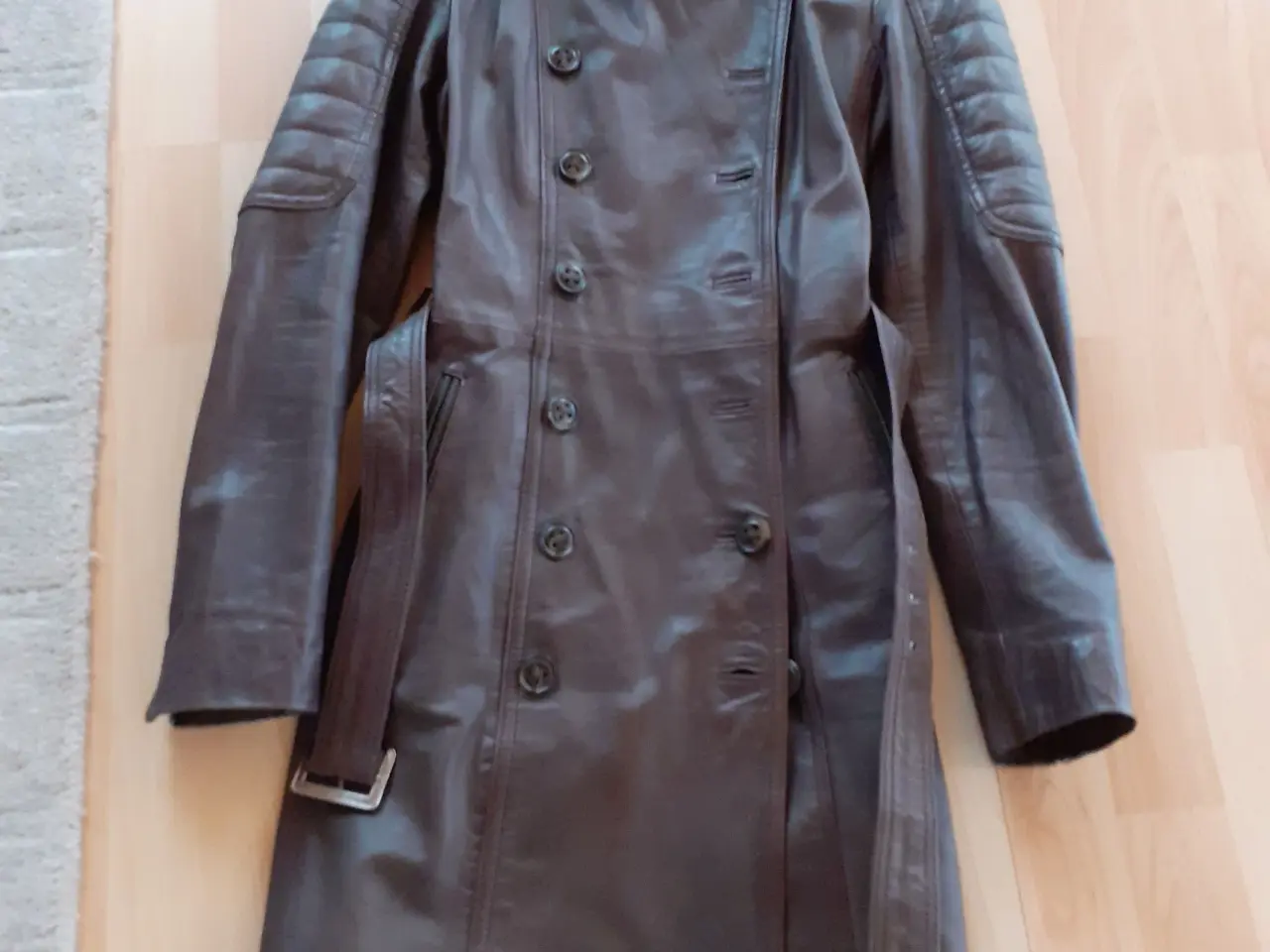 Billede 1 - Skind trenchcoat