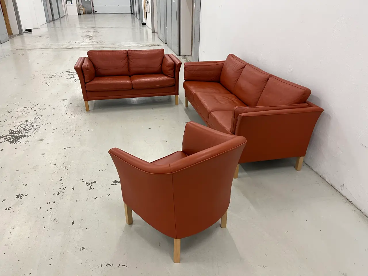 Billede 5 - Mogens Hansen MH2225 3+2,5 Pers. Med Gefion læder.